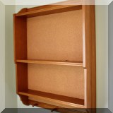 D06. Coat hanger with shelf and corkboard. 